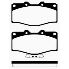 J PA-255AF JAPANPARTS Комплект тормозных колодок, дисковый тормоз