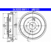 24.0222-0001.1 ATE Тормозной барабан
