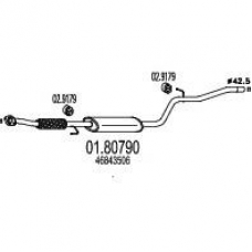 01.80790 MTS Средний глушитель выхлопных газов