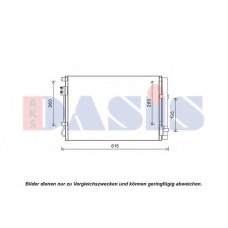 512084N AKS DASIS Конденсатор, кондиционер