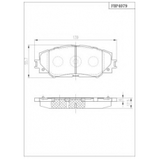 FBP4079 FI.BA Комплект тормозных колодок, дисковый тормоз