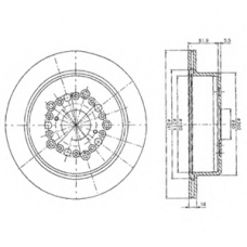 BG2662 DELPHI Тормозной диск