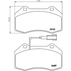 8DB 355 014-061 HELLA PAGID Комплект тормозных колодок, дисковый тормоз