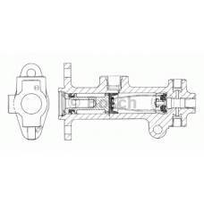 F 026 003 015 BOSCH Главный тормозной цилиндр