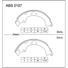 ABS0107 Allied Nippon Колодки барабанные