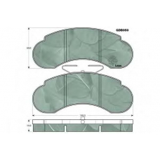 GDB950 TRW Комплект тормозных колодок, дисковый тормоз