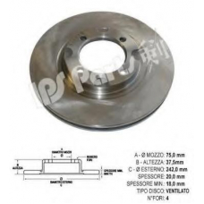 IBT-1341 IPS Parts Тормозной диск