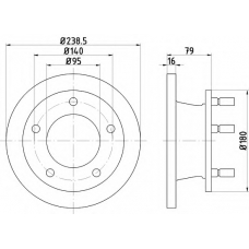 8DD 355 101-471 HELLA Тормозной диск