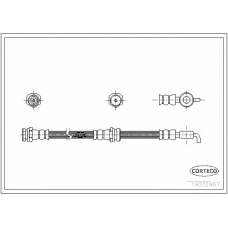 19032467 CORTECO Тормозной шланг
