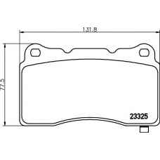 8DB 355 014-451 HELLA PAGID Комплект тормозных колодок, дисковый тормоз