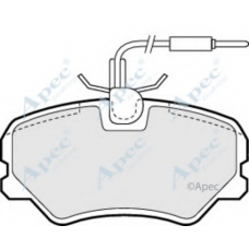 PAD546 APEC Комплект тормозных колодок, дисковый тормоз