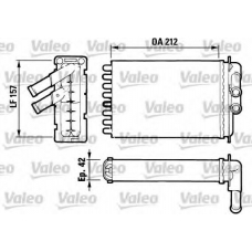 812017 VALEO Теплообменник, отопление салона