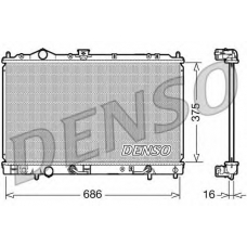 DRM45021 DENSO Радиатор, охлаждение двигателя