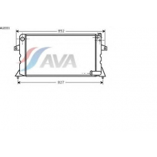 AU2031 AVA Радиатор, охлаждение двигателя