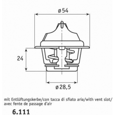 6.111.83 BEHR Термостат, охлаждающая жидкость
