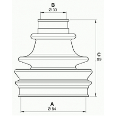 SJK7203.00 OPEN PARTS Комплект пылника, приводной вал