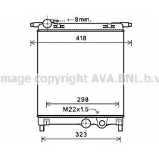 VWA2325 AVA Радиатор, охлаждение двигателя