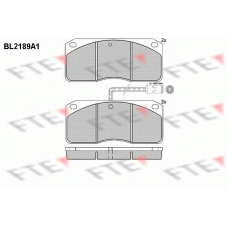 BL2189A1 FTE Комплект тормозных колодок, дисковый тормоз