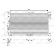 734249 VALEO Радиатор, охлаждение двигателя
