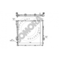 043040A SOMORA Радиатор, охлаждение двигателя