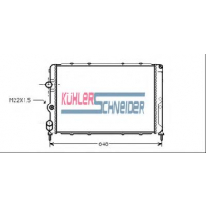 0902701 KUHLER SCHNEIDER Радиатор, охлаждение двигател