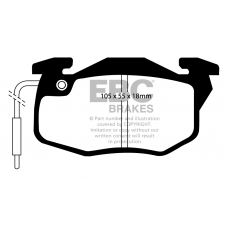 DP545 EBC Brakes Колодки тормозные