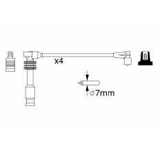 0 986 357 237 BOSCH Комплект проводов зажигания