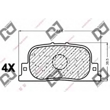 BP1139 DJ PARTS Комплект тормозных колодок, дисковый тормоз