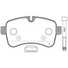 BPA1282.00 OPEN PARTS Комплект тормозных колодок, дисковый тормоз