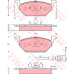 GDB1386 TRW Комплект тормозных колодок, дисковый тормоз