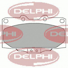 LP1020 DELPHI Комплект тормозных колодок, дисковый тормоз