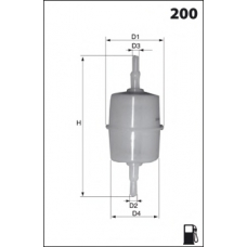 ELE2092B12 MECAFILTER Топливный фильтр