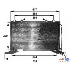 8FC 351 037-171 HELLA Конденсатор, кондиционер