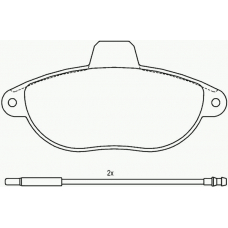 P 23 072 BREMBO Комплект тормозных колодок, дисковый тормоз