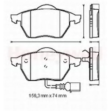 571984B BENDIX Комплект тормозных колодок, дисковый тормоз