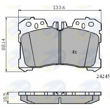 CBP01733 COMLINE Комплект тормозных колодок, дисковый тормоз