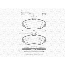 363702160933 MAGNETI MARELLI Комплект тормозных колодок, дисковый тормоз