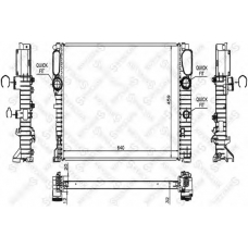 10-25476-SX STELLOX Радиатор, охлаждение двигателя