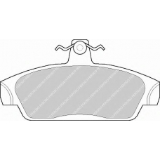 FDB603 FERODO Комплект тормозных колодок, дисковый тормоз