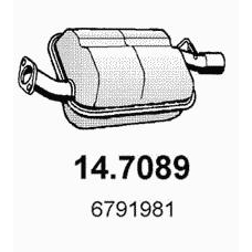 14.7089 ASSO Глушитель выхлопных газов конечный