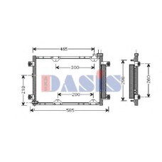 322013N AKS DASIS Конденсатор, кондиционер