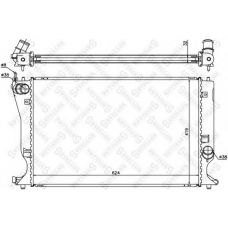 10-26319-SX STELLOX Радиатор, охлаждение двигателя