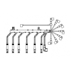 574R100 BREMI Комплект проводов зажигания