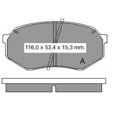 836110 Vema Комплект тормозных колодок, дисковый тормоз