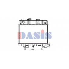 050026N AKS DASIS Радиатор, охлаждение двигателя