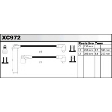 XC972 QUINTON HAZELL Комплект проводов зажигания