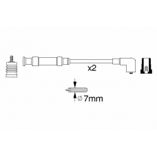 0 356 912 806 BOSCH Комплект проводов зажигания