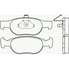 P 23 073 BREMBO Комплект тормозных колодок, дисковый тормоз