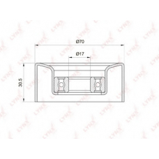 PB-5003 LYNX Pb-5003 натяжной ролик / приводной honda accord viii 2.0 08> / civic(fd/k) 1.8 06> / cr-v iii-iv 2.0 07> / fr-v 1.8 07>