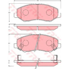 GDB7035 TRW Комплект тормозных колодок, дисковый тормоз